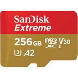 SanDisk Extreme 256 GB microSDXC, Speicherkarte UHS-I U3, Class 10, V30, A2