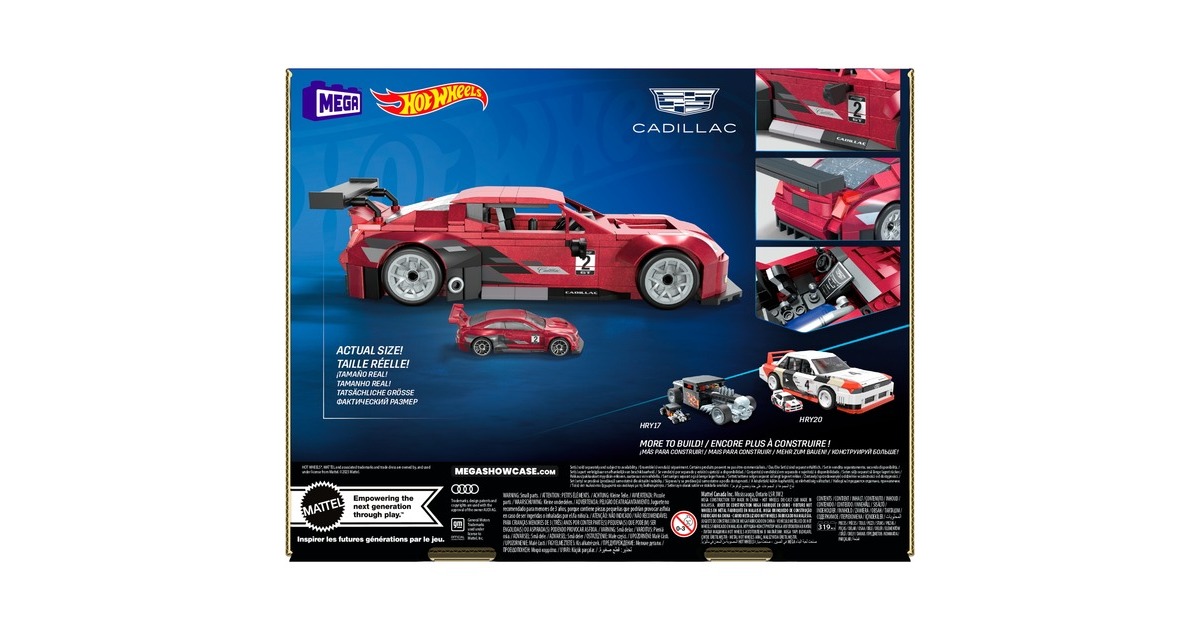 Mattel MEGA Hot Wheels Collector Cadillac ATS VR Konstruktionsspielzeug Maßstab
