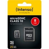 Intenso microSDHC 8 GB, Speicherkarte Class 10