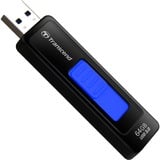 Transcend JetFlash 760 64 GB, USB-Stick schwarz/rot, USB-A 3.2 Gen1