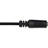 goobay Kabel 3,5mm-Stecker > 2x 3,5mm-Kupplung schwarz, 20cm, stereo