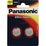 Panasonic Knopfzellen CR2025L/2BP, Batterie silber