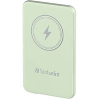 Verbatim Wireless Powerbank Charge 'n' Go 5.000mAh hellgrün, Qi, PD 3.0, Quick Charge 3.0