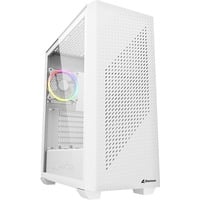 Sharkoon VS9 RGB               , Tower-Gehäuse weiß, Tempered Glass