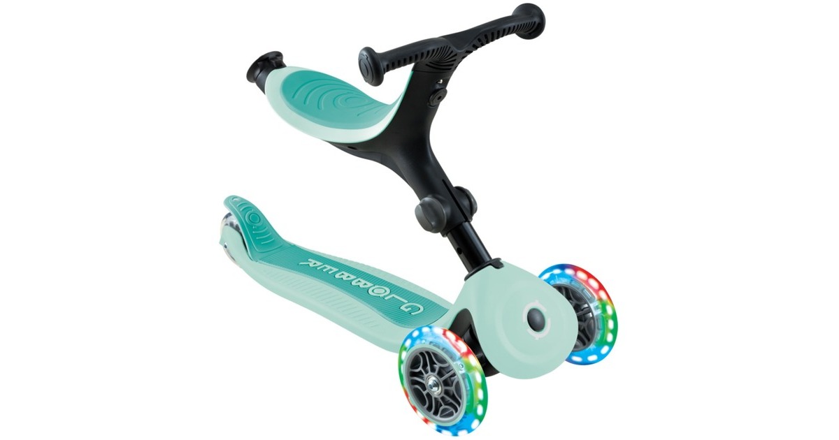 Globber GO UP Active Luc, Patinete evolutivo de 3 Ruedas con Luc