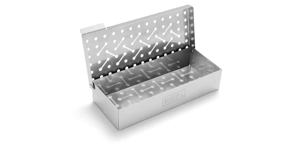 Weber 7576 universal stainless steel smoker box hotsell