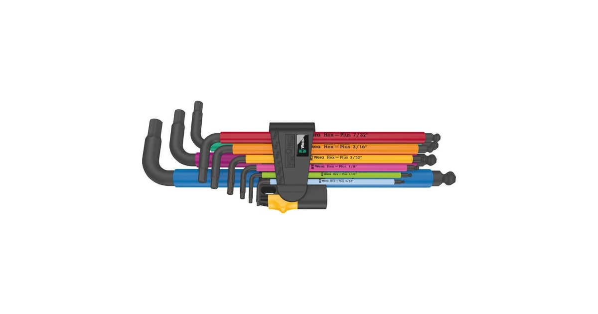 Wera 950/9 Hex-Plus Multicolour Imperial 2 Winkelschlüssel-Satz 