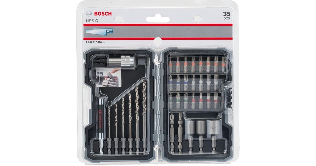 Bosch Professional Metallbohrer-und Bit-Set Extra Hard, 35-teilig 
