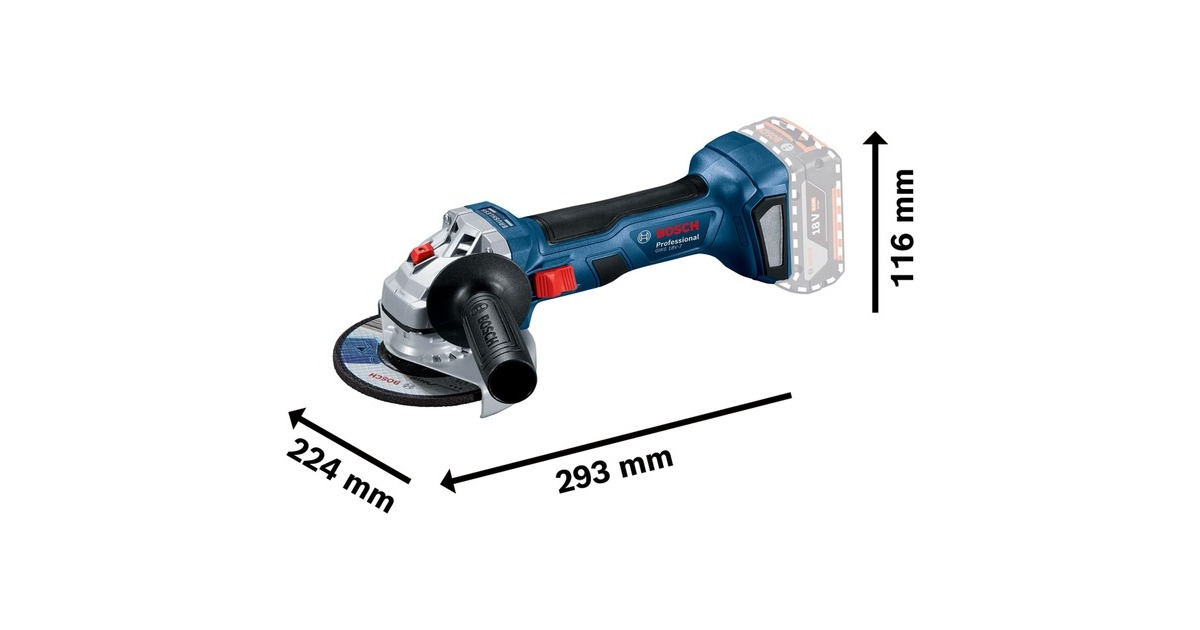 Bosch Professional Akku-Winkelschleifer GWS 18V-7 Professional 
