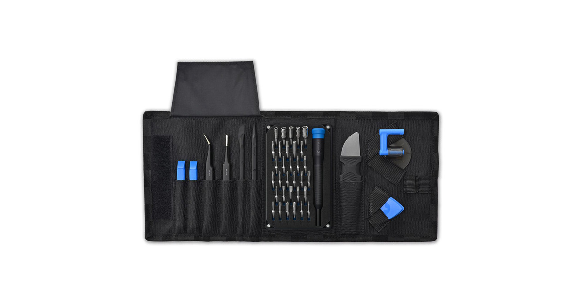 iFixit Pro Tech Go Toolkit, 47-teilig, Werkzeug-Set schwarz/blau, für ...