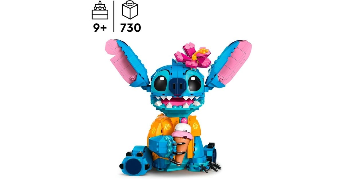 LEGO 43249 Disney Classic Stitch, Konstruktionsspielzeug
