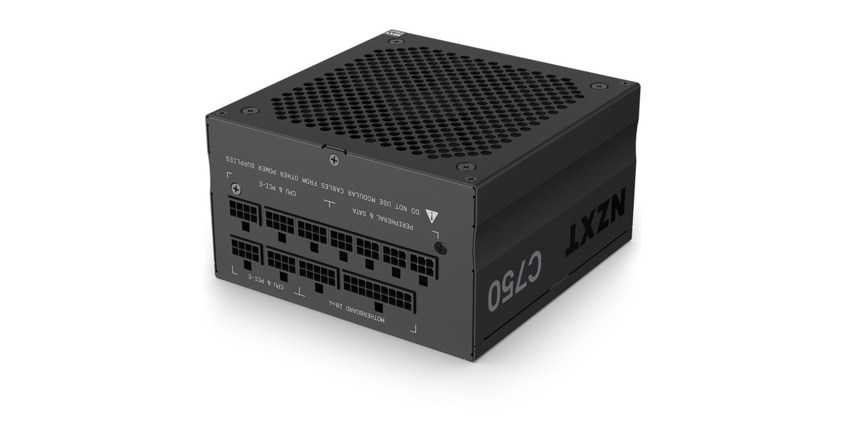 NZXT C750 80+ Gold 750W, PC-Netzteil schwarz, 6x PCIe, Kabel 