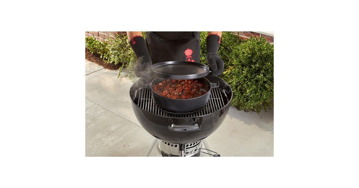 Weber Gourmet BBQ System 2in1 Dutch Oven & Pfanne schwarz