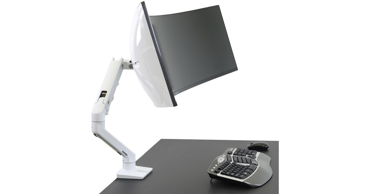 Ergotron HX Schwenkgelenk Für Extra Schwere & Gebogene Monitore – Bis 1000R