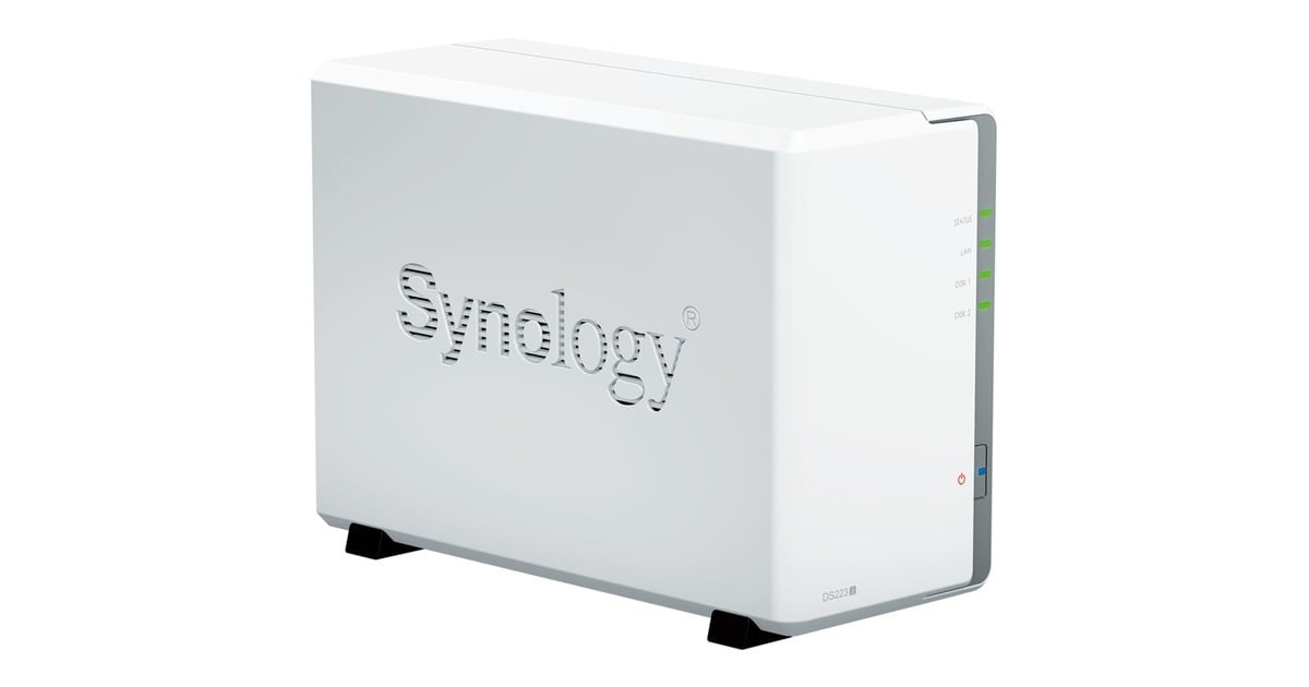 Synology NAS DS223j ホワイト Synology、ホワイト筐体のシンプルな2ベイNAS「DiskStation