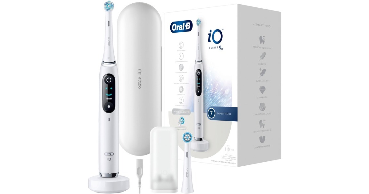 Oral-B Oral-B iO Series 9N, Elektrische Zahnbürste weiß, White
