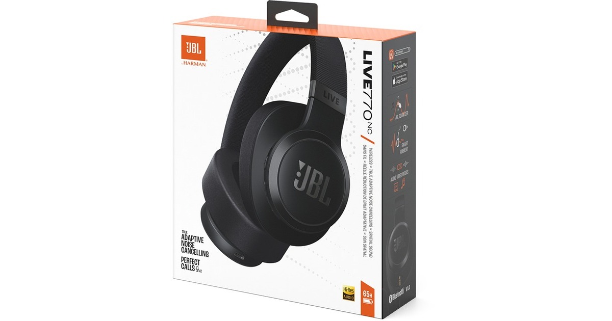 Jbl Nur Ein Kopfhörer Verbindet Sich JBL LIVE 770NC, Kopfhörer schwarz