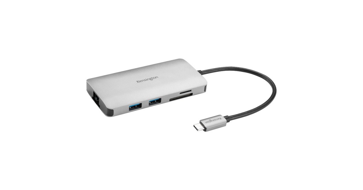 Kensington UH1400P, Dockingstation silber, USB-C, HDMI, USB-A