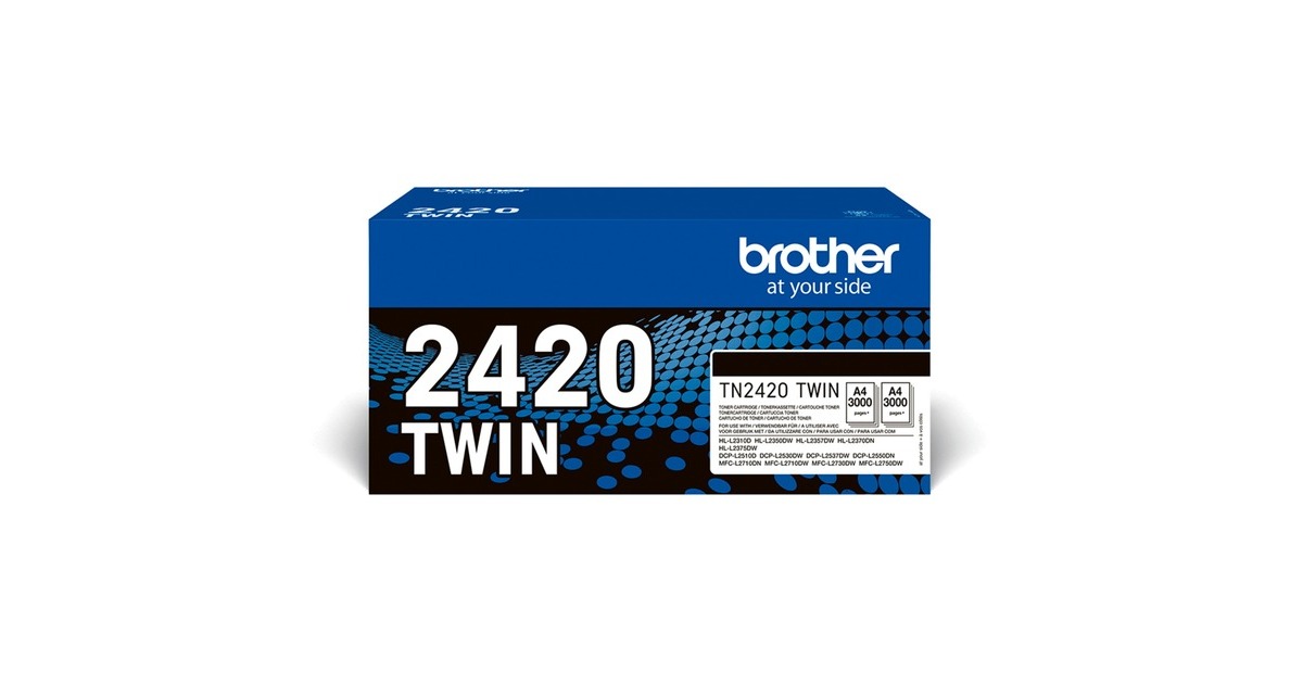 Brother Toner schwarz TN-2420TWIN Doppelpack