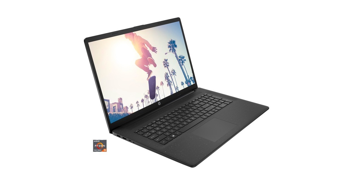 HP 17-cp2157ng, Notebook schwarz, ohne Betriebssystem, 43.9 cm (17.3 ...