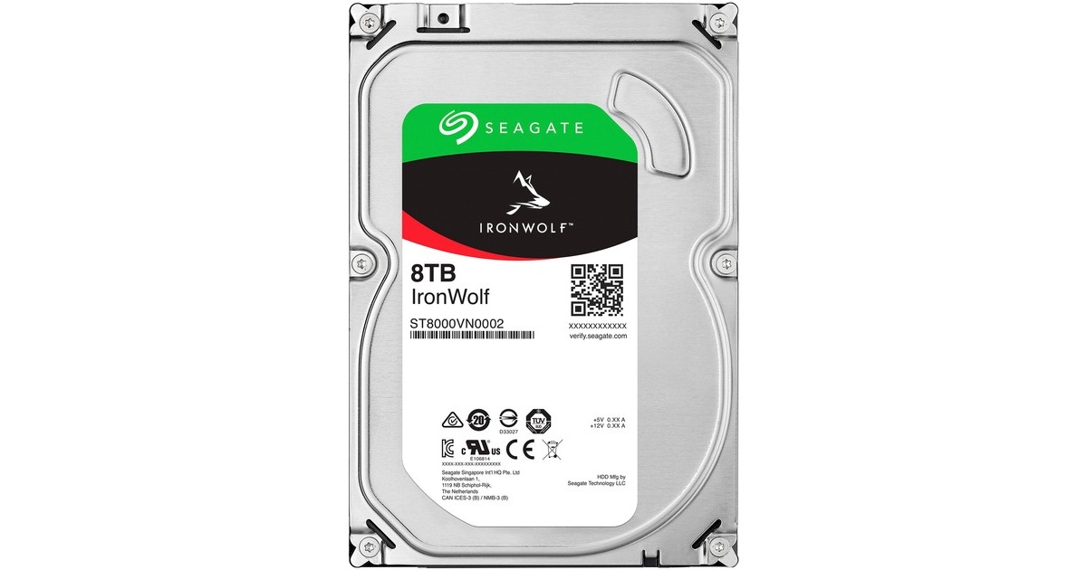 Seagate IronWolf NAS 8 TB CMR, Festplatte SATA 6 Gb/s, 3,5