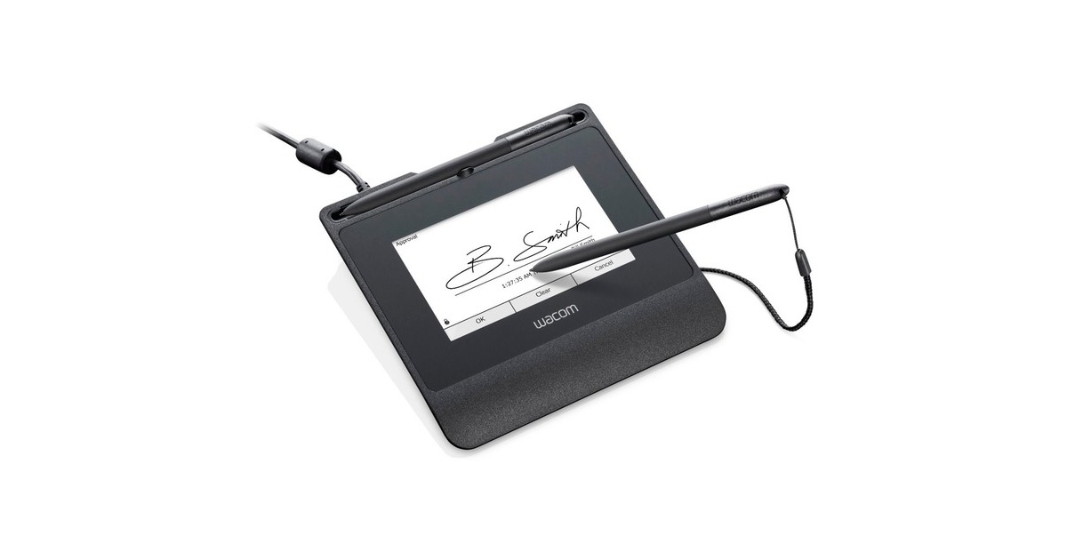 Wacom 5-inch color Signature Pad STU-540, Grafiktablett schwarz, inkl ...