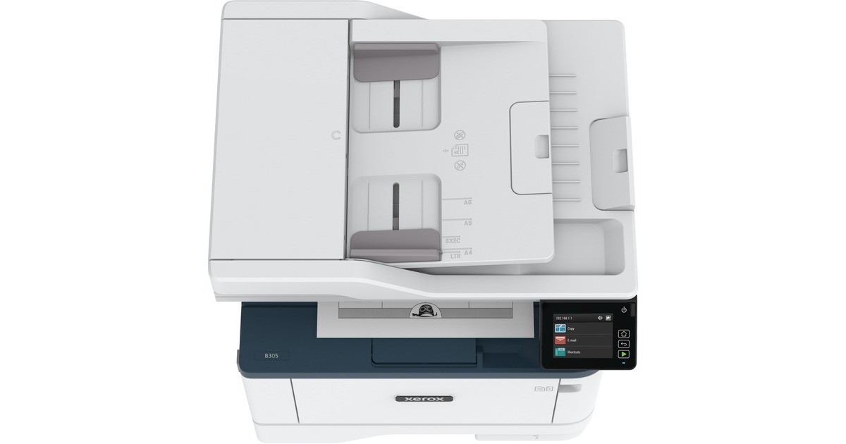 Xerox B305, Multifunktionsdrucker grau/blau, USB, LAN, WLAN, Scan ...