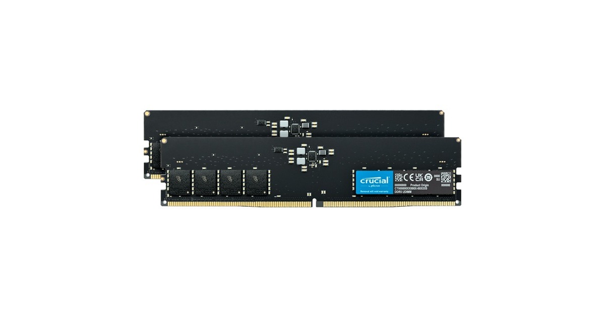 Crucial DIMM 64 GB DDR5-5200 (2x 32 GB) Dual-Kit, Arbeitsspeicher ...