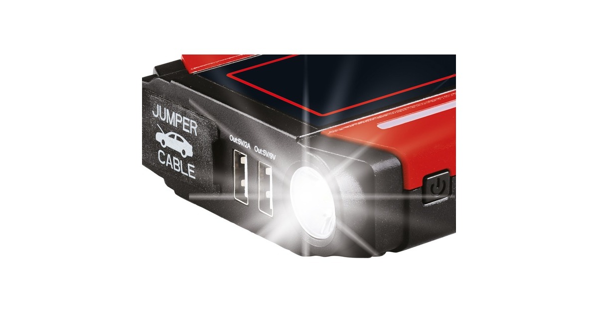 Einhell Jump-Start Powerbank CE-JS 12/1 rot/schwarz, Starthilfe für  Benziner und Diesel
