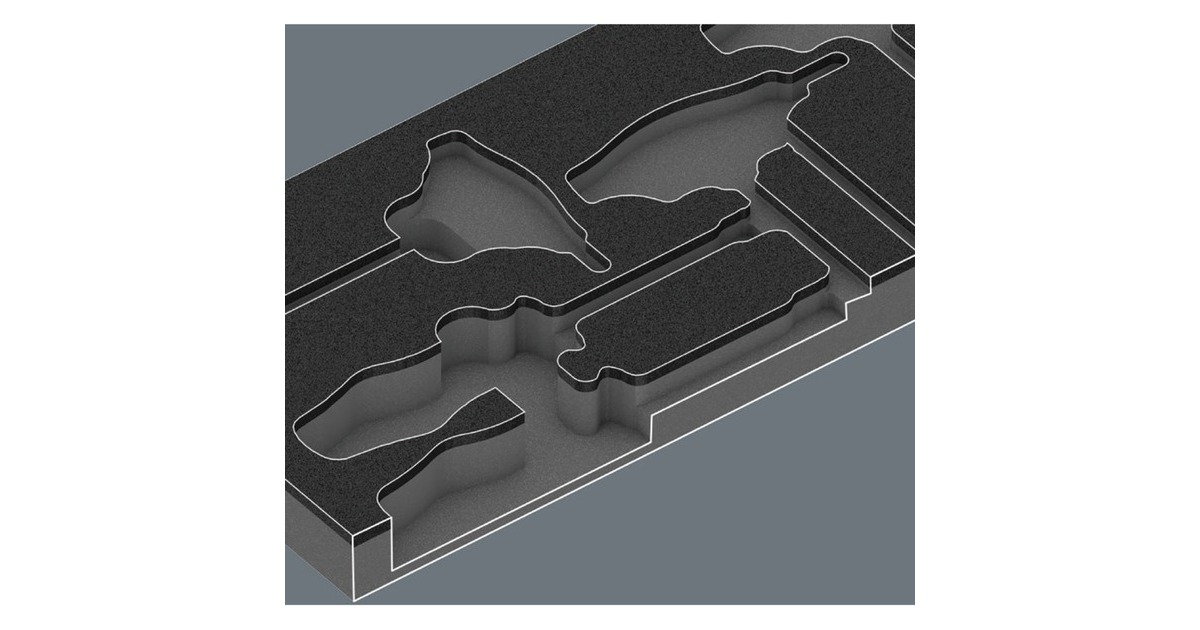 Wera 9713 Schaumstoffeinlage Hex Schraubendreher-Set 1, 12‑teilig 
