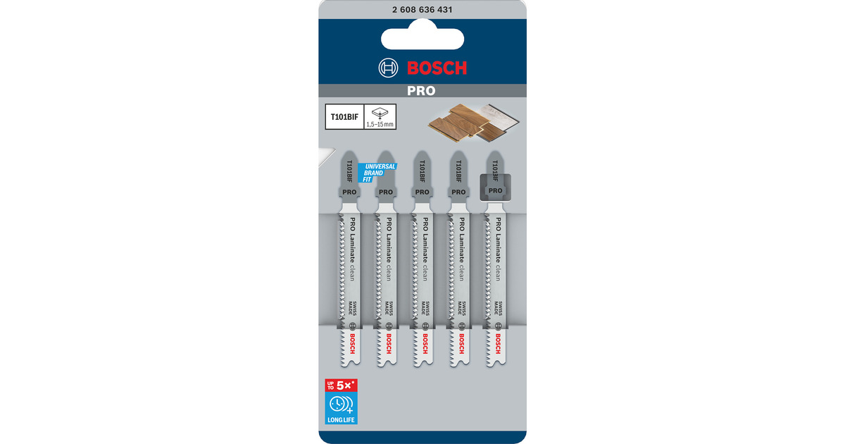 Bosch Professional Stichsägeblatt T 101 BIF Special for Laminate 