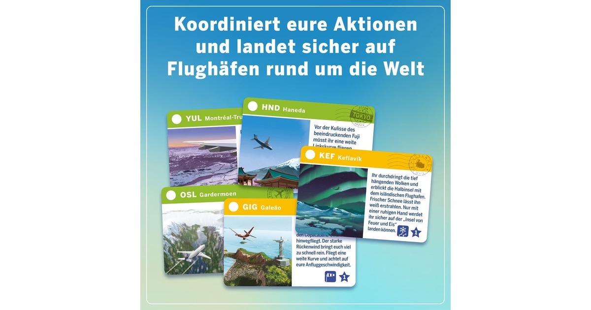 Kosmos 684976 Sky Team Expansion: Turbulence, 20 Scenarios with New Airports and New Modules for Game of The Year 2024, Game for 2 People : Rémond, Luc