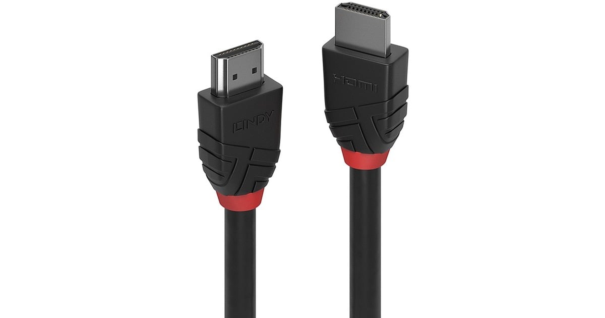 Lindy High Speed HDMI Kabel, Black Line schwarz, 2 Meter