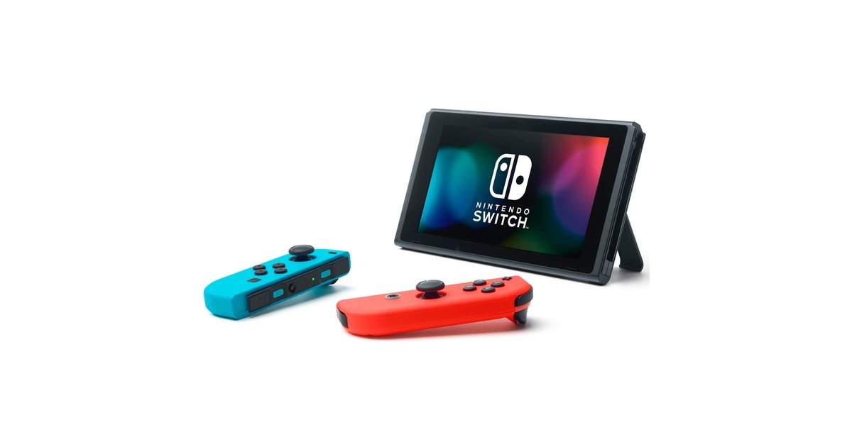 Nintendo Switch, Handheld-Konsole neon-rot/neon-blau
