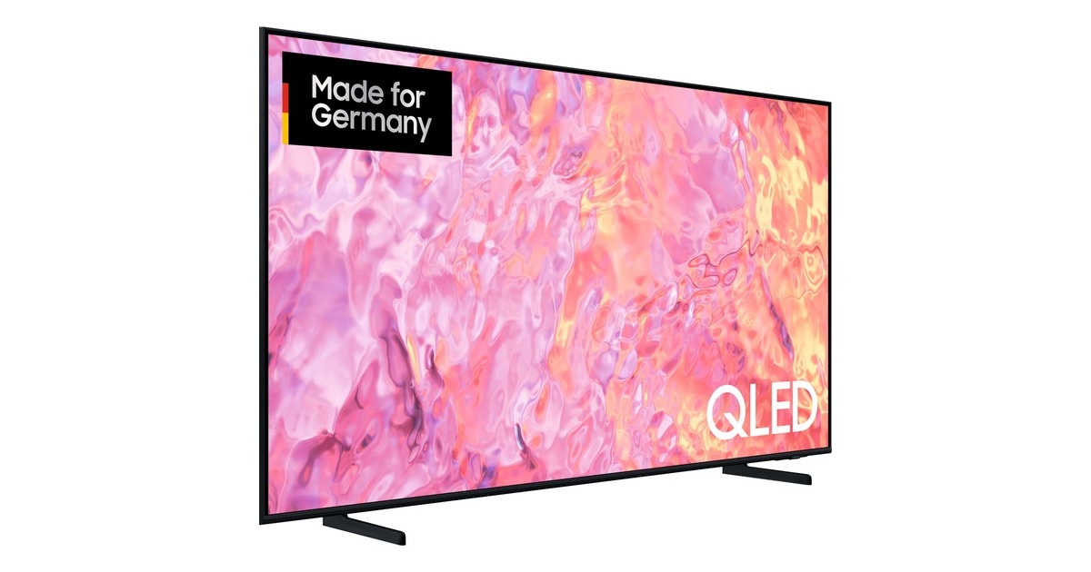 SAMSUNG GQ-65Q60C, QLED-Fernseher 163 cm (65 Zoll), schwarz, UltraHD/4K,  SmartTV, WLAN, Bluetooth, HDR10+ | alle Fernseher
