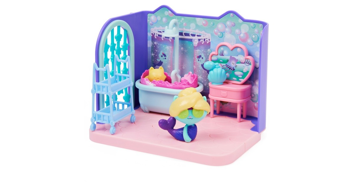 Puppenhaus Badezimmer Set 1/24 – Badewanne, Waschbecken & WC Aus Keramik (Weiß)