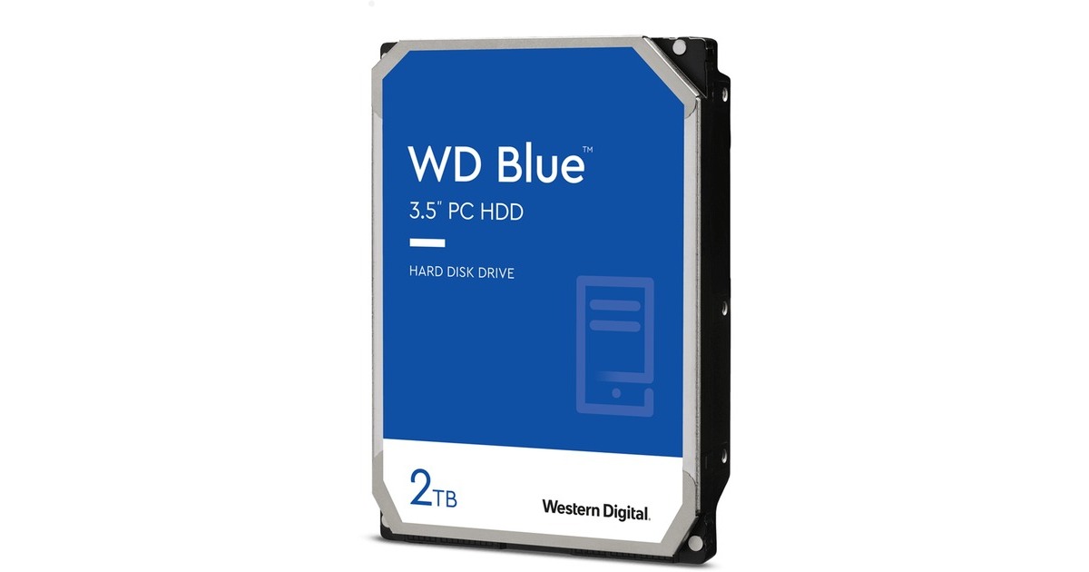 WD Blue 2 TB, Festplatte SMR (Shingled Magnetic Recording), SATA 6 Gb/s ...