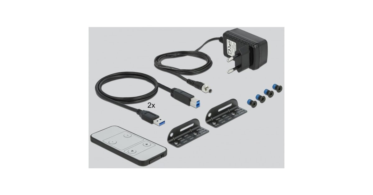 DeLOCK DisplayPort 1.4 KVM Switch 8K 30 Hz mit USB 3.2 Gen 1, KVMSwitch