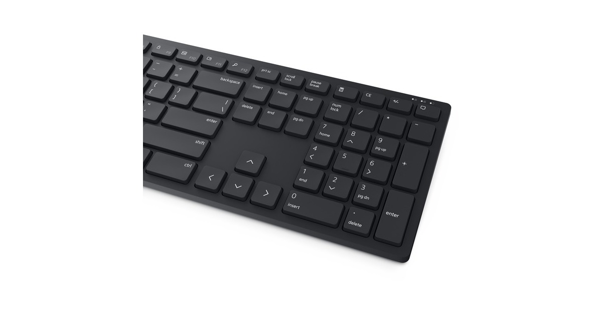 Dell KM5221W Pro Wireless Tastatur Und Maus Set (US International, QWERTY, Schwarz)