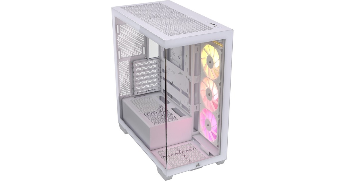 Corsair 3500X ARGB, Tower-Gehäuse weiß, Tempered Glass