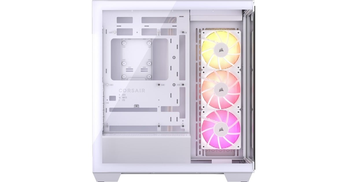 Corsair 3500X ARGB, Tower-Gehäuse weiß, Tempered Glass