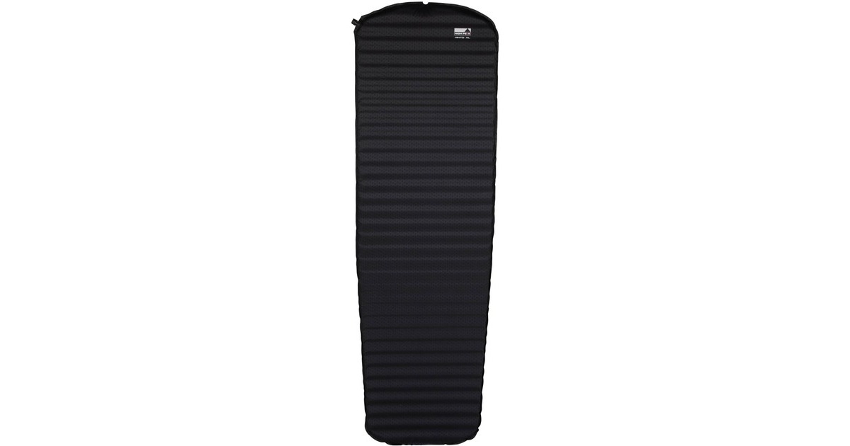 High Peak Minto XL Selbstaufblasbare Isomatte – Schwarz, Mit Trapezform & Wellen-Schliff
