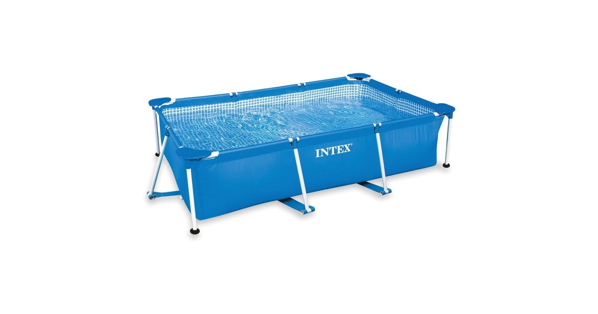 Intex Family Frame Pool 260 x 160 x 65cm, Schwimmbad blau Outlet