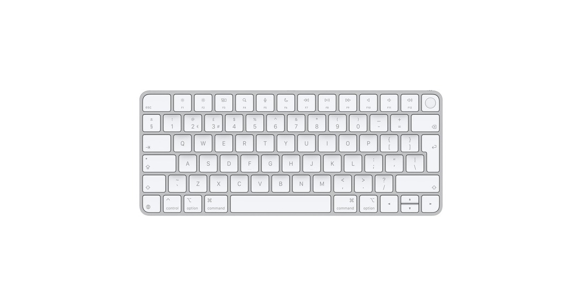 Apple Magic Keyboard mit Touch ID, Tastatur silber/weiß, UK-Layout  