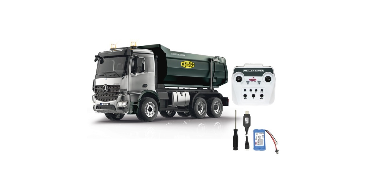 Jamara Muldenkipper Mercedes-Benz Arocs Metal Meiller silber  