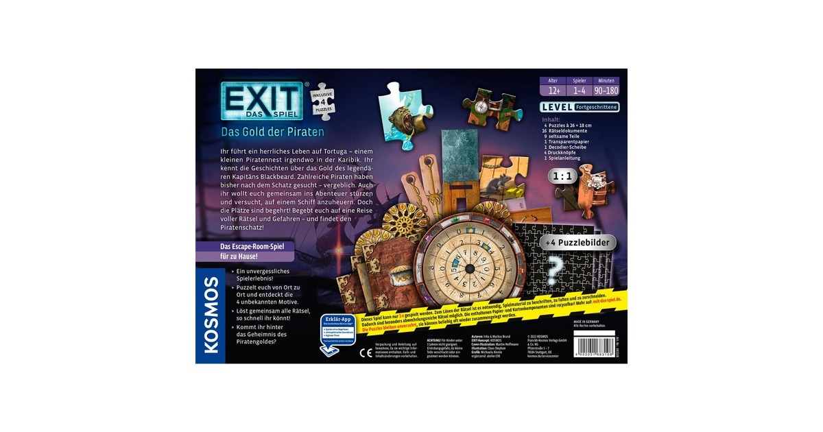 Exit: Puzzle Das Gold der Piraten (Neu und originalverpackt) in