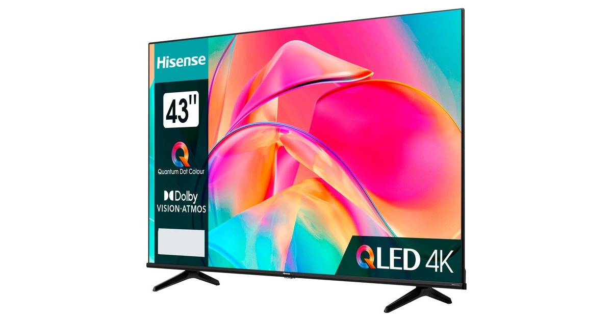Hisense 43E77KQ, LED-Fernseher 108 cm (43 Zoll), schwarz, UltraHD/4K ...