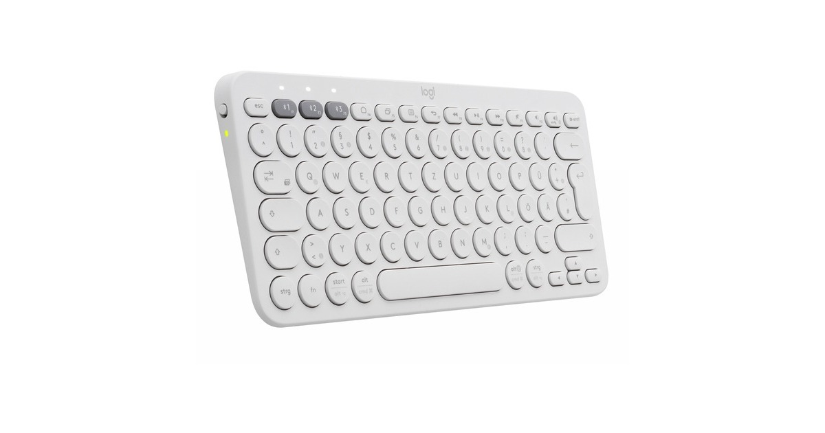 Logitech K380 Multi-Device, Tastatur weiß, DE-Layout, Bluetooth 