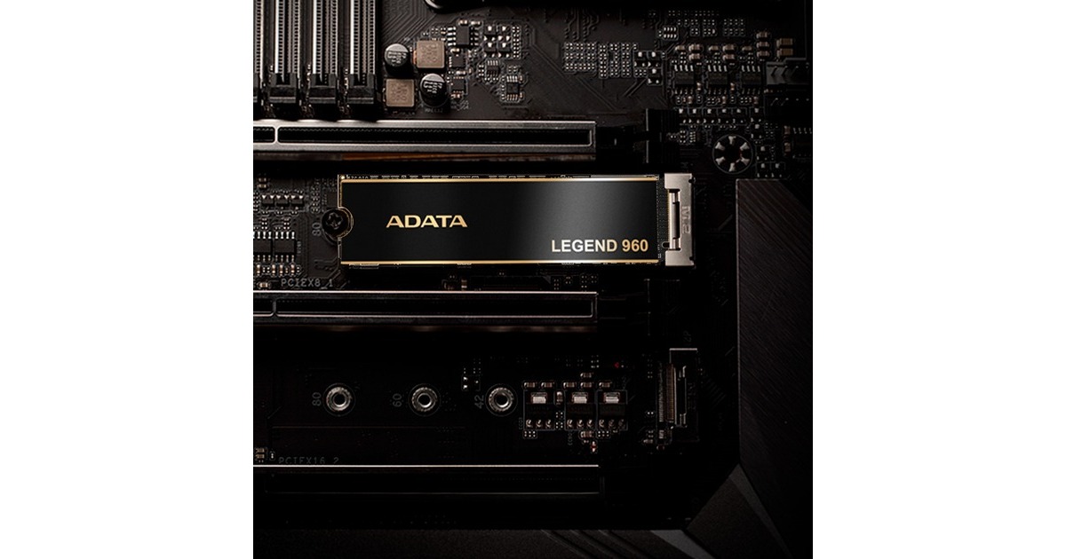 ADATA LEGEND 960 2 TB, SSD dunkelgrau/gold, PCIe 4.0 x4, NVMe 1.4 