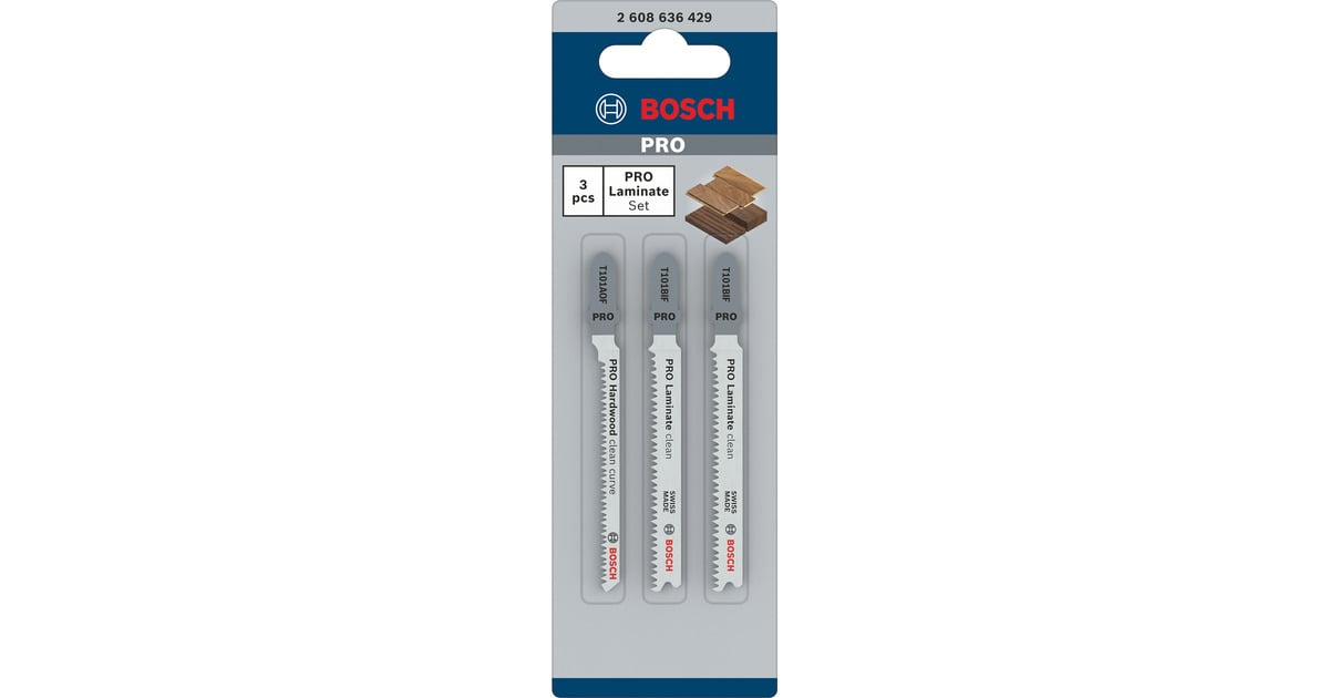 Bosch Professional Stichsägeblatt-Satz Special for Laminate, 3-teilig
